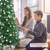 image:imageGoplus 6ft Pencil Christmas Tree Unlit Artificial Slim Xmas Tree with PVC Branch Tips Foldable Sturdy Metal Stand for Home Office School Shop Decoration5 FT