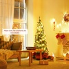 image:imageGoplus 6ft Pencil Christmas Tree Unlit Artificial Slim Xmas Tree with PVC Branch Tips Foldable Sturdy Metal Stand for Home Office School Shop Decoration5 FT