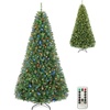 image:imageGoplus 8 FT Artificial Christmas Tree PreLit Xmas Tree with 1605 Full Branch Tips 600 LED Lights 9 Lighting Modes amp Remote Hinged Realistic Holiday Decoration for Indoor Home Office Green 8ft