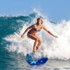 image:imageGoplus 413733 Lightweight Body Board for Beach Surf Board with EPS Core XPE Deck HDPE Slick Bottom Wrist Leash Bodyboard for Kids Adults SurfingBlue Starfish