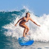 image:imageGoplus 413733 Lightweight Body Board for Beach Surf Board with EPS Core XPE Deck HDPE Slick Bottom Wrist Leash Bodyboard for Kids Adults SurfingBlue Shark