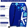 image:imageGoplus 413733 Lightweight Body Board for Beach Surf Board with EPS Core XPE Deck HDPE Slick Bottom Wrist Leash Bodyboard for Kids Adults SurfingBlue Starfish
