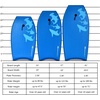 image:imageGoplus 413733 Lightweight Body Board for Beach Surf Board with EPS Core XPE Deck HDPE Slick Bottom Wrist Leash Bodyboard for Kids Adults SurfingBlue Shark