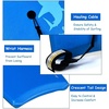 image:imageGoplus 413733 Lightweight Body Board for Beach Surf Board with EPS Core XPE Deck HDPE Slick Bottom Wrist Leash Bodyboard for Kids Adults SurfingBlue Shark