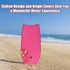 image:imageGoplus 413733 Lightweight Body Board for Beach Surf Board with EPS Core XPE Deck HDPE Slick Bottom Wrist Leash Bodyboard for Kids Adults SurfingPink Flower