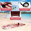 image:imageGoplus 413733 Lightweight Body Board for Beach Surf Board with EPS Core XPE Deck HDPE Slick Bottom Wrist Leash Bodyboard for Kids Adults SurfingRed Leaves