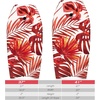 image:imageGoplus 413733 Lightweight Body Board for Beach Surf Board with EPS Core XPE Deck HDPE Slick Bottom Wrist Leash Bodyboard for Kids Adults SurfingRed Leaves