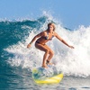 image:imageGoplus 413733 Lightweight Body Board for Beach Surf Board with EPS Core XPE Deck HDPE Slick Bottom Wrist Leash Bodyboard for Kids Adults SurfingYellow Coconut Palm