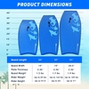 image:imageGoplus Bodyboard for Beach 333741 Inches Lightweight Body Board w Wrist Leash EPS Core XPE Deck HDPE Slick Bottom Surfboard for Kids Teens Adults Surfing37 inch