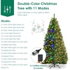 image:imageGoplus 4FT PreLit Artificial Christmas Tree Hinged Spruce Xmas Full Tree with 100 LED Multicolor Lights 11 Lighting Modes 300 PVC Branch Foldable Base for Indoor Home Office Decoration