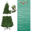image:imageGoplus 4FT PreLit Artificial Christmas Tree Hinged Spruce Xmas Full Tree with 100 LED Multicolor Lights 11 Lighting Modes 300 PVC Branch Foldable Base for Indoor Home Office Decoration