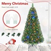 image:imageGoplus 6 FT Artificial Christmas Tree PreLit Xmas Tree with 845 Full Branch Tips 350 LED Lights 9 Lighting Modes amp Remote Hinged Realistic Holiday Decoration for Indoor Home Office Green 6ft
