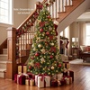 image:imageGoplus 6 FT Artificial Christmas Tree PreLit Xmas Tree with 845 Full Branch Tips 350 LED Lights 9 Lighting Modes amp Remote Hinged Realistic Holiday Decoration for Indoor Home Office Green 6ft