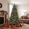 image:imageGoplus 6 FT Artificial Christmas Tree PreLit Xmas Tree with 845 Full Branch Tips 350 LED Lights 9 Lighting Modes amp Remote Hinged Realistic Holiday Decoration for Indoor Home Office Green 6ft