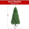 image:imageGoplus 7ft Fiber Optic Artificial Christmas Tree Prelit Premium Spruce Tree with Solid Metal Stand 820 Branch Tips Xmas Full Tree for Indoor Holiday Decoration