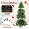 image:imageGoplus 8 FT PreLit Artificial Christmas Tree Hinged Faux Xmas Tree with 470 Warm White LED Lights 1470 Soft TPE amp PVC Mixed Branch Tips Foldable Metal Stand Holiday Party Home Office Decoration