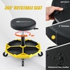 image:imageGoplus Rolling Garage Stool 1622 Adjustable Mechanic Stool with Universal Wheels Removable Magnetic Tool Tray 2 Thick Padded Cushion 330LBS Capacity Roller Creeper Seat Shop ChairYellow