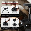 image:imageGoplus Rolling Garage Stool 1622 Adjustable Mechanic Stool with Universal Wheels Removable Magnetic Tool Tray 2 Thick Padded Cushion 330LBS Capacity Roller Creeper Seat Shop ChairBlack