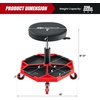 image:imageGoplus Rolling Garage Stool 1622 Adjustable Mechanic Stool with Universal Wheels Removable Magnetic Tool Tray 2 Thick Padded Cushion 330LBS Capacity Roller Creeper Seat Shop ChairRed