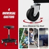 image:imageGoplus Rolling Garage Stool 1622 Adjustable Mechanic Stool with Universal Wheels Removable Magnetic Tool Tray 2 Thick Padded Cushion 330LBS Capacity Roller Creeper Seat Shop ChairBlack