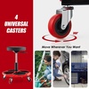 image:imageGoplus Rolling Garage Stool 1622 Adjustable Mechanic Stool with Universal Wheels Removable Magnetic Tool Tray 2 Thick Padded Cushion 330LBS Capacity Roller Creeper Seat Shop ChairRed