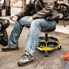 image:imageGoplus Rolling Garage Stool 1622 Adjustable Mechanic Stool with Universal Wheels Removable Magnetic Tool Tray 2 Thick Padded Cushion 330LBS Capacity Roller Creeper Seat Shop ChairYellow