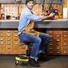 image:imageGoplus Rolling Garage Stool 1622 Adjustable Mechanic Stool with Universal Wheels Removable Magnetic Tool Tray 2 Thick Padded Cushion 330LBS Capacity Roller Creeper Seat Shop ChairYellow