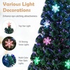 image:imageGoplus 4ft PreLit Fiber Optic Christmas Tree Artificial Xmas Full Tree with Colorful Snowflake LED Lights 125 Branch Tips Foldable Metal Base for Office Home Holiday DecorMulticolor