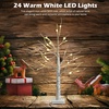 image:imageGoplus 5ft Lighted Twig Birch Tree with 72 Warm White LED Fairy Lights PreLit Artificial Christmas Tree White Birch Tree Indoor Outdoor Home Thanksgiving Christmas Holiday Decoration2 FT