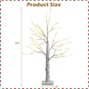 image:imageGoplus 5ft Lighted Twig Birch Tree with 72 Warm White LED Fairy Lights PreLit Artificial Christmas Tree White Birch Tree Indoor Outdoor Home Thanksgiving Christmas Holiday Decoration2 FT