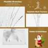 image:imageGoplus 5ft Lighted Twig Birch Tree with 72 Warm White LED Fairy Lights PreLit Artificial Christmas Tree White Birch Tree Indoor Outdoor Home Thanksgiving Christmas Holiday Decoration5 FT