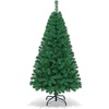 image:imageGoplus 5ft White Christmas Tree with Solid Metal Legs Perfect for Holiday Indoor and Outdoor DecorationGreen