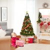image:imageGoplus 5ft White Christmas Tree with Solid Metal Legs Perfect for Holiday Indoor and Outdoor DecorationGreen