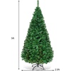 image:imageGoplus 5ft White Christmas Tree with Solid Metal Legs Perfect for Holiday Indoor and Outdoor DecorationGreen