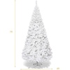 image:imageGoplus 5ft White Christmas Tree with Solid Metal Legs Perfect for Holiday Indoor and Outdoor DecorationWhite
