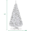 image:imageGoplus 5ft White Christmas Tree with Solid Metal Legs Perfect for Holiday Indoor and Outdoor DecorationWhite
