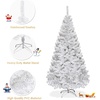 image:imageGoplus 5ft White Christmas Tree with Solid Metal Legs Perfect for Holiday Indoor and Outdoor DecorationWhite