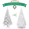 image:imageGoplus 5ft White Christmas Tree with Solid Metal Legs Perfect for Holiday Indoor and Outdoor DecorationWhite