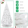 image:imageGoplus 5ft White Christmas Tree with Solid Metal Legs Perfect for Holiday Indoor and Outdoor DecorationWhite