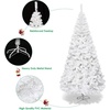 image:imageGoplus 5ft White Christmas Tree with Solid Metal Legs Perfect for Holiday Indoor and Outdoor DecorationWhite