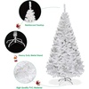 image:imageGoplus 5ft White Christmas Tree with Solid Metal Legs Perfect for Holiday Indoor and Outdoor DecorationWhite