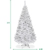 image:imageGoplus 5ft White Christmas Tree with Solid Metal Legs Perfect for Holiday Indoor and Outdoor DecorationWhite