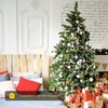 image:imageGoplus 6Ft Artificial Christmas Tree Premium Hinged Spruce Tree with Metal Stand Xmas Tree for Holiday Indoor Decor Easy Assembly6 ft