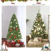 image:imageGoplus 6Ft Artificial Christmas Tree Premium Hinged Spruce Tree with Metal Stand Xmas Tree for Holiday Indoor Decor Easy Assembly6 ft