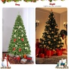 image:imageGoplus 6Ft Artificial Christmas Tree Premium Hinged Spruce Tree with Metal Stand Xmas Tree for Holiday Indoor Decor Easy Assembly75 ft
