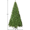 image:imageGoplus 6Ft Artificial Christmas Tree Premium Hinged Spruce Tree with Metal Stand Xmas Tree for Holiday Indoor Decor Easy Assembly9 ft