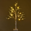 image:imageGoplus 5ft Lighted Twig Birch Tree with 72 Warm White LED Fairy Lights PreLit Artificial Christmas Tree White Birch Tree Indoor Outdoor Home Thanksgiving Christmas Holiday Decoration2 FT