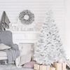 image:imageGoplus 5ft White Christmas Tree with Solid Metal Legs Perfect for Holiday Indoor and Outdoor DecorationWhite